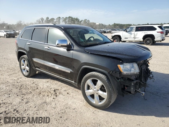2012 Jeep Grand Cherokee Overland with VIN 1C4RJECT5CC362819, listed as a Copart auction lot 48130085 with 107,350 mi miles and Salvage Title. Bid and sale history available at carsss.com. Image 4.