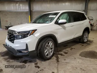 2024 Honda Passport EX-L z VIN 5FNYF8H59RB023744, wystawiony jako Copart lot #83626984 z przebiegiem 4680 mil mil oraz Szkody całkowita. Historia ofert i sprzedaży dostępna na DreamBid. Obrazek 1.