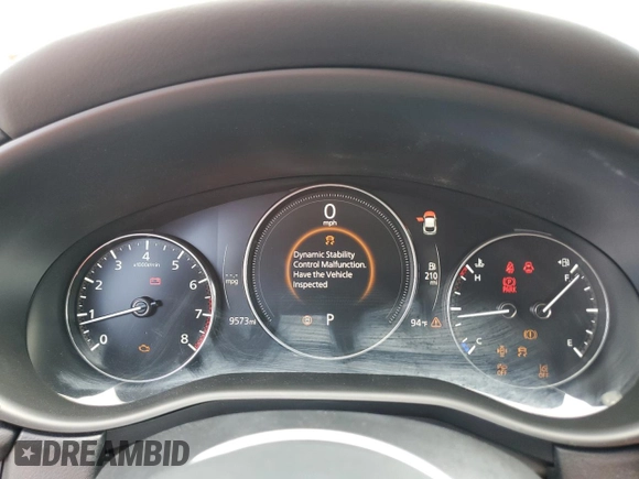 2024 Mazda CX-30 S Carbon Edition with VIN 3MVDMBCM2RM678452, listed as a Copart auction lot 61675535 with 9,573 mi miles and Salvage title. Bid and sale history available at DreamBid. Image 9.