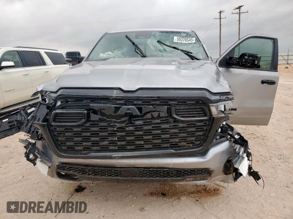 2025 Ram 1500 Lone Star with VIN 1C6SRFFPXSN534450, listed as a Copart auction lot 59370545 with 11,420 mi miles and Salvage title. Bid and sale history available at DreamBid. Image 5.