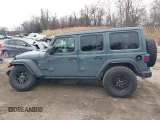 2024 Jeep Wrangler Sport S with VIN 1C4PJXDG7RW263740, listed as a IAAI auction lot 41551988 with 5,122 mi miles and . Bid and sale history available at DreamBid. Image 14.