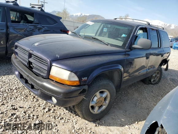 1999 Dodge Durango with VIN 1B4HS28Y4XF529071, listed as a Copart auction lot 52450525 with 191,259 mi miles and Salvage title. Bid and sale history available at DreamBid. Image 1.