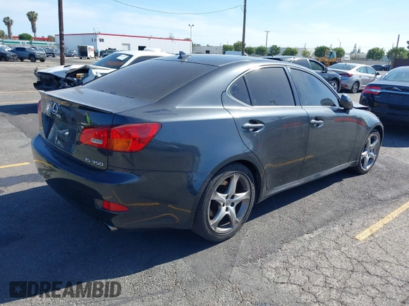 2008 Lexus IS 350 with VIN JTHBE262182013823, listed as a IAAI auction lot 42271498 with 140,335 mi miles and . Bid and sale history available at DreamBid. Image 4.