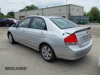 2009 Kia Spectra EX with VIN KNAFE221995613874, listed as a IAAI auction lot 42467453 with 104,158 mi miles and . Bid and sale history available at DreamBid. Image 3.