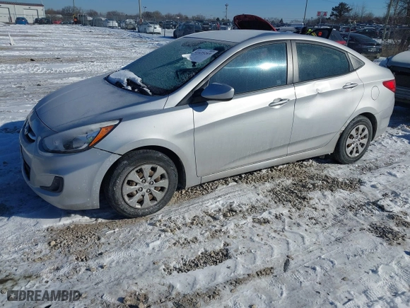 2016 Hyundai Accent SE with VIN KMHCT4AE5GU946079, listed as a IAAI auction lot 41635269 with 120,819 mi miles. Bid and sale history available at carsss.com. Image 2.