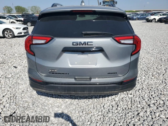 2023 GMC Terrain SLE with VIN 3GKALTEG1PL146735, listed as a Copart auction lot 44252865 with 33,767 mi miles and Salvage title. Bid and sale history available at DreamBid. Image 6.