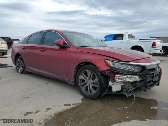 2018 Honda Accord Sedan LX 1.5T with VIN 1HGCV1F17JA257593, listed as a Copart auction lot 50652125 with 191,252 mi miles and Salvage Title. Bid and sale history available at carsss.com. Image 4.