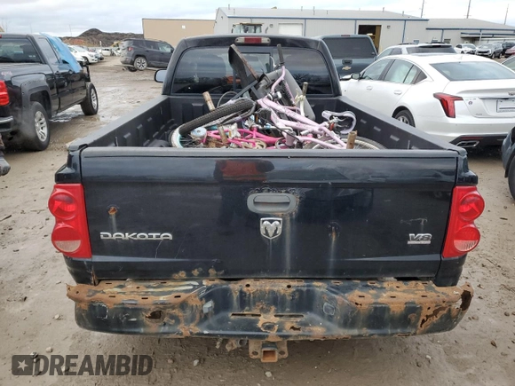 2005 Dodge Dakota SLT with VIN 1D7HW42N95S204993, listed as a Copart auction lot 81430264 with 205,534 mi miles and Clean Title. Bid and sale history available at DreamBid. Image 6.