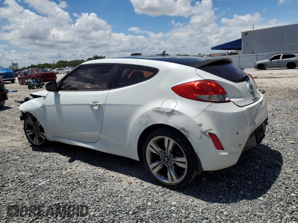 2013 Hyundai Veloster w/Gray Int with VIN KMHTC6AD1DU166305, listed as a Copart auction lot 60371385 with 88,101 mi miles and Salvage title. Bid and sale history available at DreamBid. Image 2.