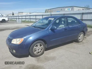 2004 Kia Spectra LX with VIN KNAFE121745062010, listed as a Copart auction lot 49960855 with 104,537 mi miles and Clean Title. Bid and sale history available at carsss.com. Image 1.