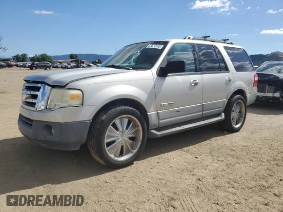 2007 Ford Expedition XLT z VIN 1FMFU15507LA48143, wystawiony jako Copart lot #53579105 z przebiegiem 109 367 mil mil oraz Szkoda całkowita • Salvage title. Historia ofert i sprzedaży dostępna na DreamBid. Obrazek 1.