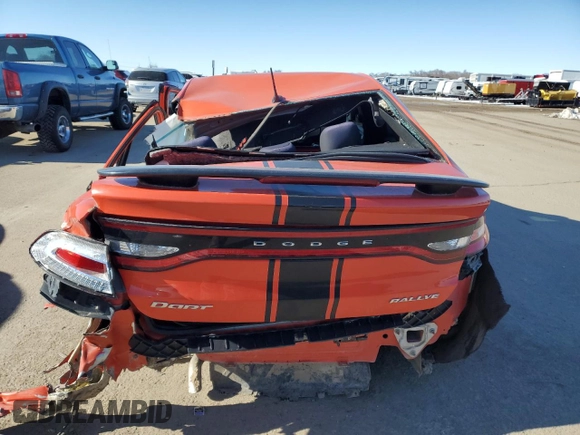 2016 Dodge Dart SXT Sport with VIN 1C3CDFFA1GD822527, listed as a Copart auction lot 44443235 with Not Provided miles and Salvage Title. Bid and sale history available at DreamBid. Image 6.