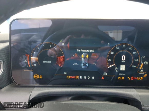 2024 Ford Mustang GT with VIN 1FA6P8CF3R5428820, listed as a Copart auction lot 76084984 with 376 mi miles and Clean title. Bid and sale history available at DreamBid. Image 9.