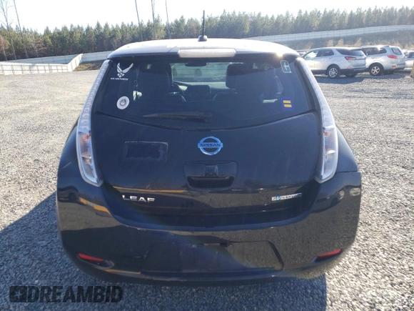 2015 Nissan LEAF SV with VIN 1N4AZ0CP5FC321046, listed as a Copart auction lot 72875012 with 56,265 mi miles. Bid and sale history available at carsss.com. Image 6.