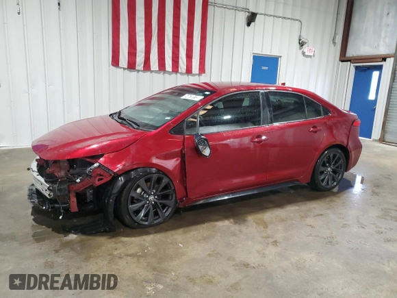 2023 Toyota Corolla SE with VIN 5YFS4MCE8PP155309, listed as a Copart auction lot 54670115 with 51,976 mi miles and Salvage Title. Bid and sale history available at DreamBid. Image 1.