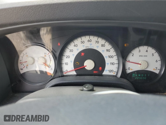 2006 Dodge Durango SXT with VIN 1D4HB38N06F120775, listed as a Copart auction lot 56204195 with 224,030 mi miles and Salvage title. Bid and sale history available at DreamBid. Image 9.