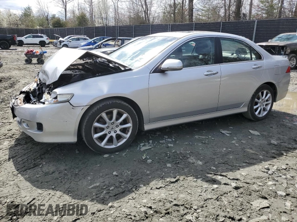2006 Acura TSX Navi with VIN JH4CL96926C025986, listed as a Copart auction lot 50465515 with 119,934 mi miles and Salvage Title. Bid and sale history available at carsss.com. Image 1.