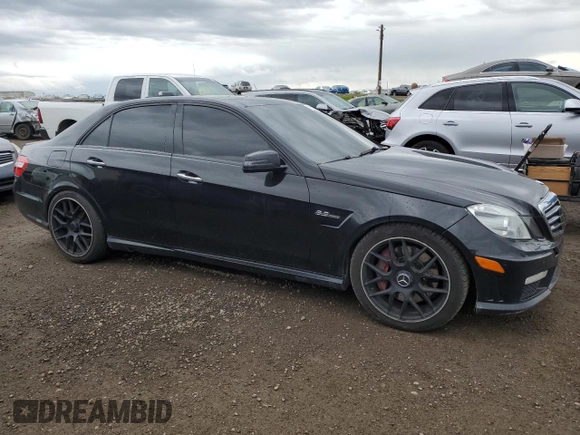 2011 Mercedes-Benz E 63 AMG with VIN WDDHF7HB8BA432130, listed as a Copart auction lot 61106204 with 165,952 mi miles and Salvage title. Bid and sale history available at DreamBid. Image 4.