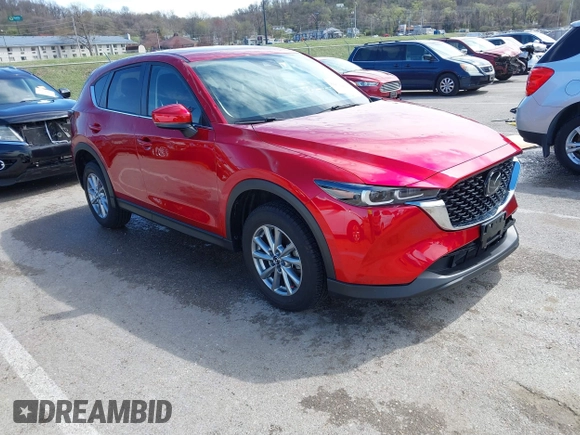 2023 Mazda CX-5 S Preferred with VIN JM3KFBCM1P0192760, listed as a IAAI auction lot 41872464 with 19,005 mi miles and . Bid and sale history available at carsss.com. Image 1.