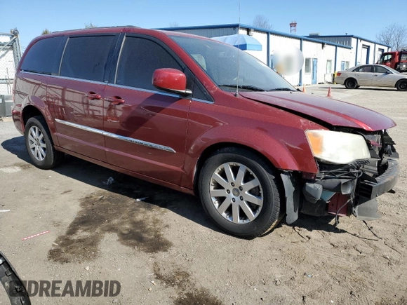 2013 Chrysler Town & Country Touring with VIN 2C4RC1BG6DR650770, listed as a Copart auction lot 48511705 with 132,515 mi miles and Salvage Title. Bid and sale history available at carsss.com. Image 4.