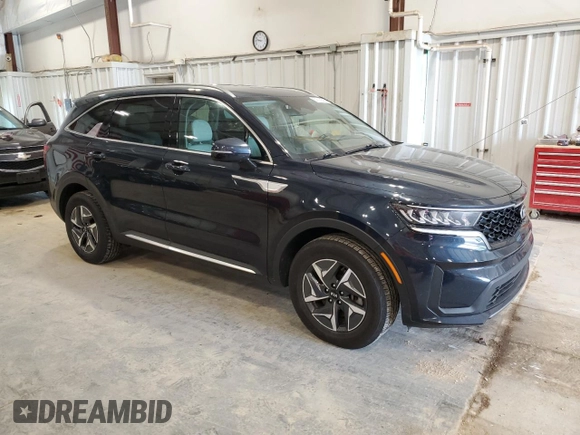2021 Kia Sorento S with VIN KNDRG4LG5M5049495, listed as a Copart auction lot 59712505 with 76,727 mi miles and Salvage title. Bid and sale history available at DreamBid. Image 4.