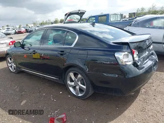 2008 Lexus GS 350 with VIN JTHBE96S880040733, listed as a IAAI auction lot 41943155 with 196,380 mi miles. Bid and sale history available at carsss.com. Image 3.