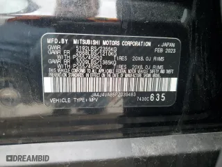 2023 Mitsubishi Outlander SEL with VIN JA4J4VA85PZ039483, listed as a Copart auction lot 51905345 with 27,058 mi miles and Salvage Title. Bid and sale history available at carsss.com. Image 13.