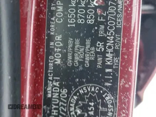 2007 Hyundai Accent GL z VIN KMHCN45C07U072761, wystawiony jako Copart lot #42321615 z przebiegiem 158 492 mil mil oraz Szkoda całkowita • Salvage title. Historia ofert i sprzedaży dostępna na DreamBid. Obrazek 12.