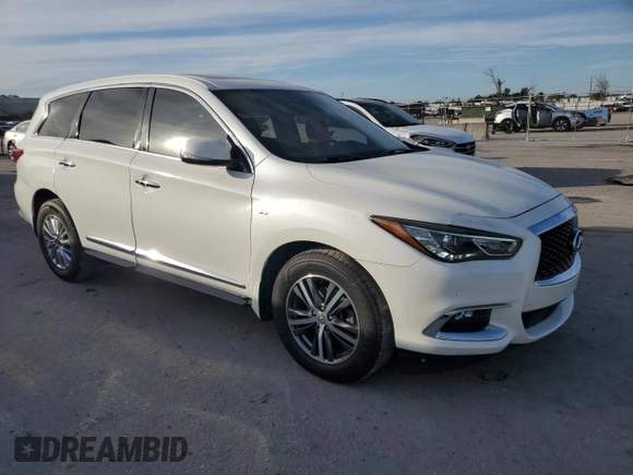 2019 Infiniti QX60 Luxe with VIN 5N1DL0MN1KC558631, listed as a Copart auction lot 87470524 with 139,190 mi miles and Salvage title. Bid and sale history available at DreamBid. Image 4.