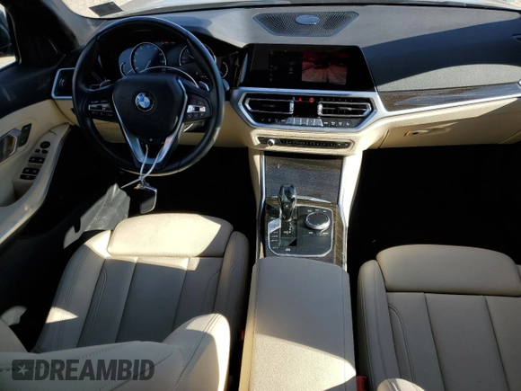 2020 BMW 3 Series 330i xDrive with VIN 3MW5R7J06L8B33548, listed as a Copart auction lot 47191195 with 40,222 mi miles and Salvage Title. Bid and sale history available at carsss.com. Image 8.