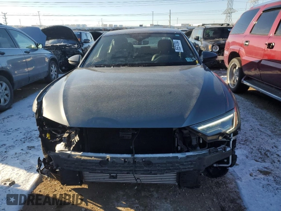 2021 Audi A6 Premium Plus with VIN WAUL2AF2XMN057916, listed as a Copart auction lot 85574784 with 14,542 mi miles and Salvage Title. Bid and sale history available at carsss.com. Image 5.