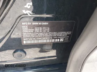 2019 BMW M6 z VIN WBS6E9C59KG808373, wystawiony jako IAAI lot #42170454 z przebiegiem Nie podano mil oraz . Historia ofert i sprzedaży dostępna na DreamBid. Obrazek 9.