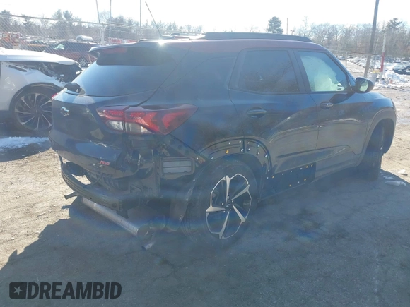 2021 Chevrolet TrailBlazer RS with VIN KL79MTSL6MB111695, listed as a IAAI auction lot 41589273 with 22,815 mi miles and . Bid and sale history available at DreamBid. Image 4.