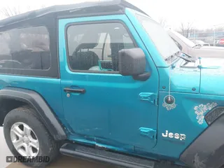 2020 Jeep Wrangler Sport S with VIN 1C4GJXAN4LW263737, listed as a IAAI auction lot 41983063 with 38,209 mi miles. Bid and sale history available at carsss.com. Image 14.