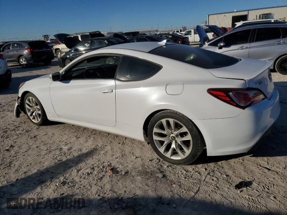 2015 Hyundai Genesis Coupe 3.8L Base with VIN KMHHT6KJXFU129332, listed as a Copart auction lot 80962994 with Not provided miles and Salvage title. Bid and sale history available at DreamBid. Image 2.