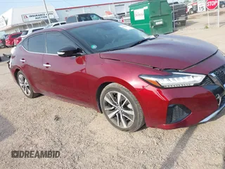 2021 Nissan Maxima SV with VIN 1N4AA6CV5MC516067, listed as a IAAI auction lot 42095427 with 43,330 mi miles and . Bid and sale history available at DreamBid. Image 1.