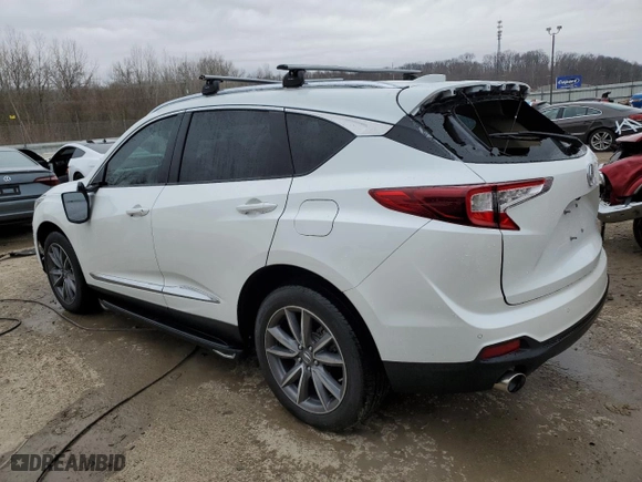 2020 Acura RDX w/Technology Pkg with VIN 5J8TC2H59LL001572, listed as a Copart auction lot 43750185 with 44,016 mi miles and Salvage Title. Bid and sale history available at carsss.com. Image 2.