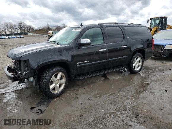 2008 Chevrolet Suburban LTZ with VIN 3GNFK16308G105020, listed as a Copart auction lot 51494565 with 190,246 mi miles and Salvage Title. Bid and sale history available at carsss.com. Image 1.