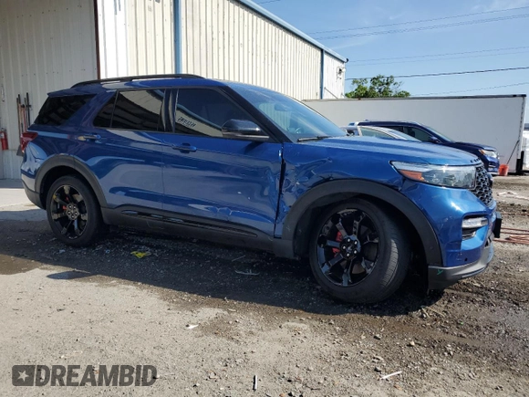 2020 Ford Explorer ST with VIN 1FM5K8GC0LGB47487, listed as a Copart auction lot 51065745 with 44,670 mi miles and Salvage Title. Bid and sale history available at DreamBid. Image 4.