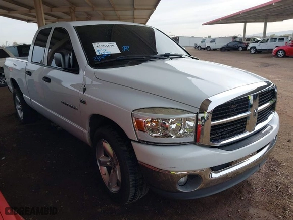 2007 Dodge Ram 1500 SLT with VIN 1D7HA18237S201214, listed as a IAAI auction lot 41584570 with NaN miles. Bid and sale history available at carsss.com. Image 1.