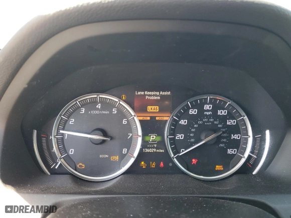 2020 Acura TLX with VIN 19UUB1F37LA003318, listed as a Copart auction lot 48786435 with 136,029 mi miles and Salvage Title. Bid and sale history available at carsss.com. Image 9.