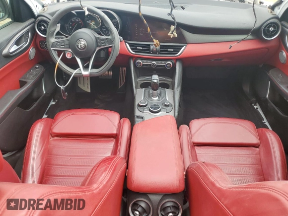 2019 Alfa Romeo Giulia Ti Sport with VIN ZARFAMBN3K7615486, listed as a Copart auction lot 73478434 with 71,128 mi miles and Salvage Title. Bid and sale history available at carsss.com. Image 8.