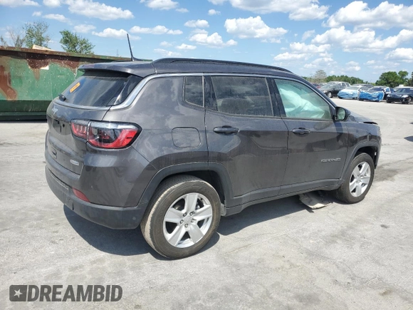 2022 Jeep Compass Latitude with VIN 3C4NJCBB2NT138975, listed as a Copart auction lot 51067865 with Not provided miles and Salvage title. Bid and sale history available at DreamBid. Image 3.