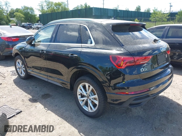 2024 Audi Q3 S line Premium Plus with VIN WA1EECF33R1160319, listed as a IAAI auction lot 42257856 with 4,246 mi miles and . Bid and sale history available at DreamBid. Image 3.
