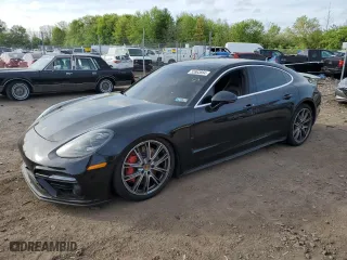 2018 Porsche Panamera Turbo with VIN WP0AF2A79JL140574, listed as a Copart auction lot 52863864 with 107,554 mi miles. Bid and sale history available at carsss.com. Image 1.