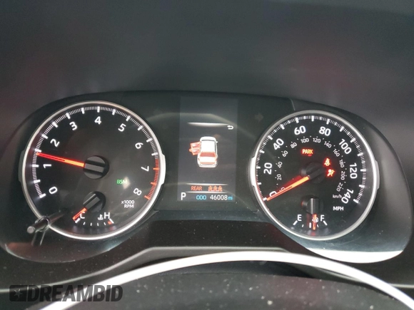 2019 Toyota RAV4 XLE with VIN 2T3P1RFV3KW044091, listed as a Copart auction lot 48116145 with 46,008 mi miles and Salvage Title. Bid and sale history available at DreamBid. Image 9.