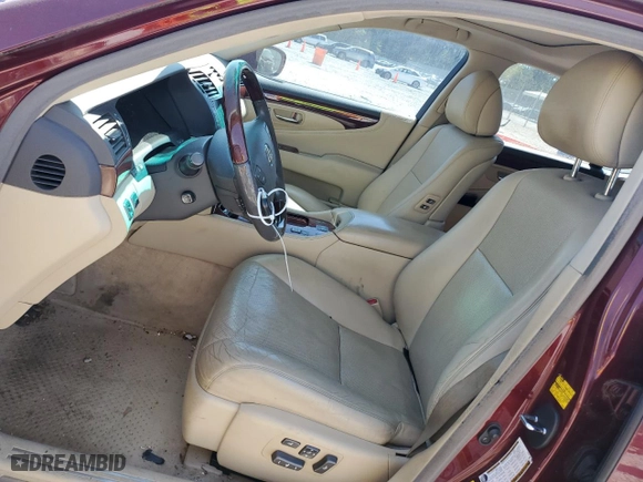 2007 Lexus LS 460 with VIN JTHBL46F075042649, listed as a Copart auction lot 50012175 with 109,406 mi miles and Salvage Title. Bid and sale history available at carsss.com. Image 7.