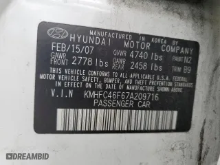 2007 Hyundai Azera SE with VIN KMHFC46F67A209716, listed as a Copart auction lot 79777864 with 152,692 mi miles and Salvage Title. Bid and sale history available at carsss.com. Image 15.
