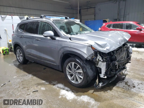 2020 Hyundai Santa Fe Limited with VIN 5NMS5CAD4LH157399, listed as a Copart auction lot 46675725 with 44,686 mi miles and Salvage Title. Bid and sale history available at DreamBid. Image 4.