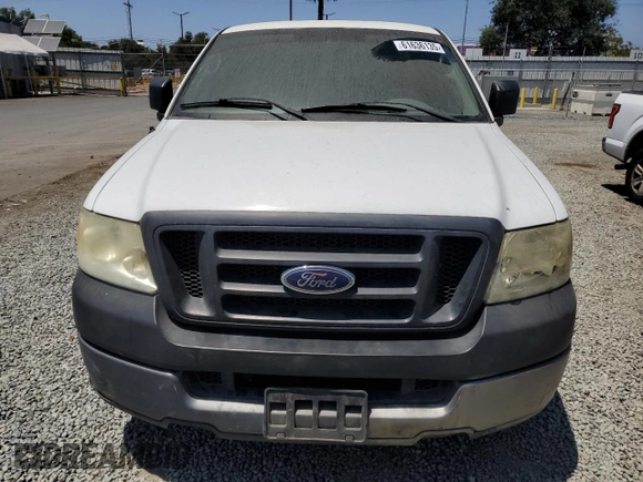 2005 Ford F-150 XL with VIN 1FTRF12255NB53669, listed as a Copart auction lot 61636135 with 156,562 mi miles and Salvage title. Bid and sale history available at DreamBid. Image 5.